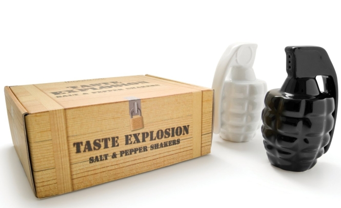 Grenade Salt and Pepper Shakers