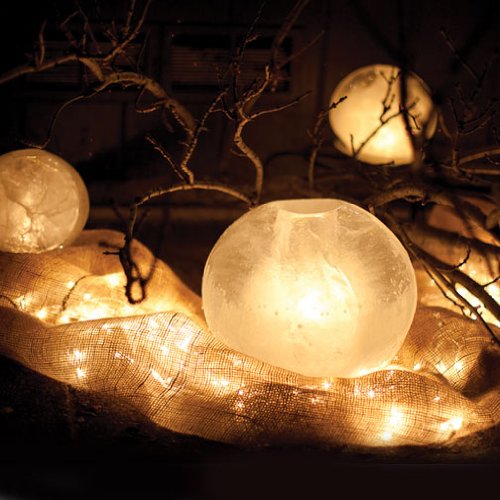 globe ice lantern