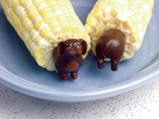 Dachshund corn holders