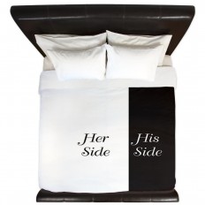 his side her side duvet cover