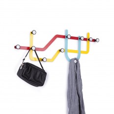 subway map coat hooks