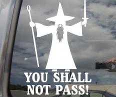 gandalf bumper sticker